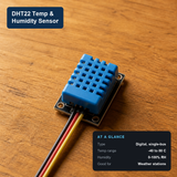 DHT22 AM2302 digital temperature and humidity sensor module with attached cable